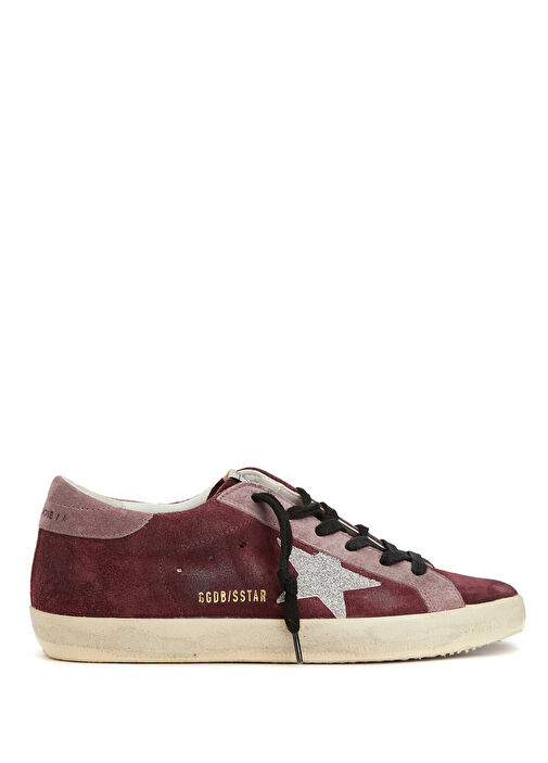 Golden Goose - Super Star Burgundy Women's Leather Sneakers