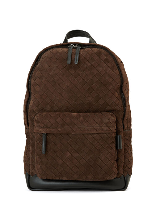 Kahverengi Erkek Süet Sırt Çantası - Görsel 2