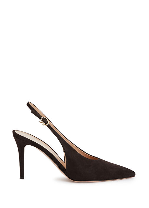 Robbie Kahverengi Deri Topuklu Ayakkabı - Görsel 2