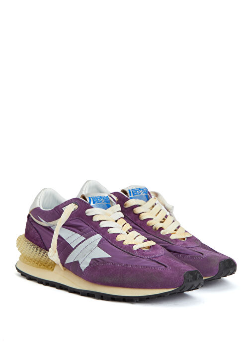 Marathon Mor Silver Logolu Kadın Sneaker - Görsel 3