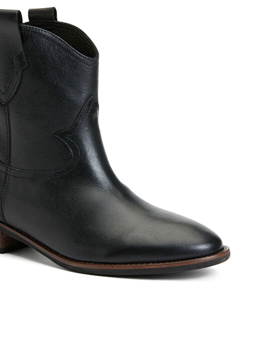 Divarese Divarese Siyah Kadın Deri Western Bot | Beymen Siyah - 7. görsel