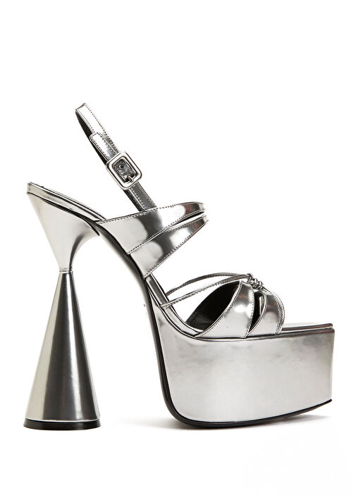 Belle Silver Kadın Deri Sandalet - Görsel 2