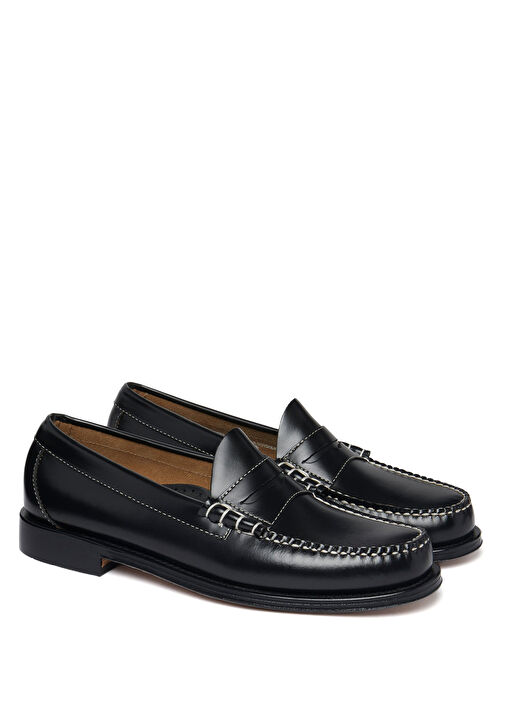 Siyah Erkek Deri Loafer - Görsel 3