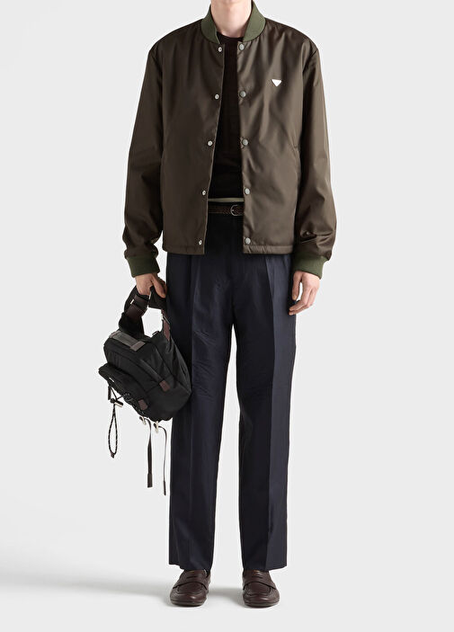 Green Prada Green Men Green Re-Nylon Bomber Men's Jacket 1885627