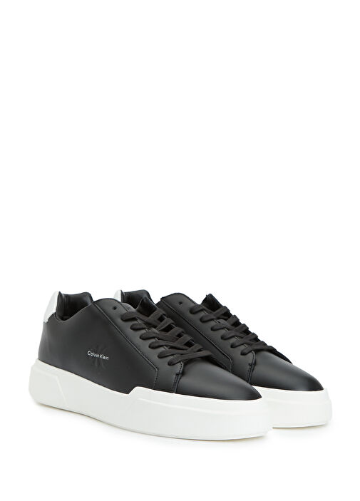 Siyah Logolu Erkek Sneaker - Görsel 3