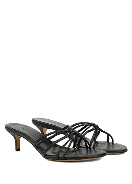 Siyah Kadın Deri Terlik - Görsel 3