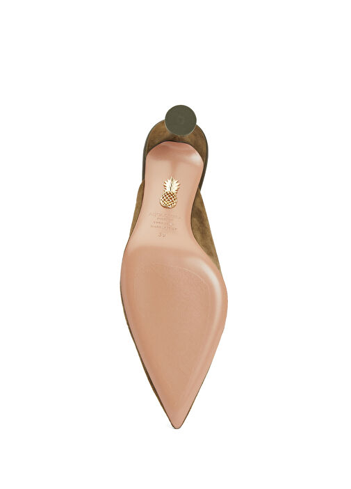 Bisous Haki Kadın Deri Terlik - Görsel 6