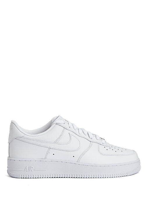 Air Force 1 '07 Beyaz Erkek Deri Sneaker - Görsel 2