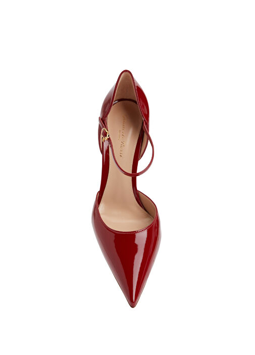 Sofia D'Orsay Kırmızı Deri Topuklu Ayakkabı - Görsel 5