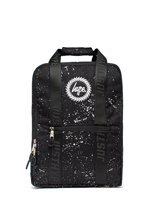 Hype black boxy backpack online