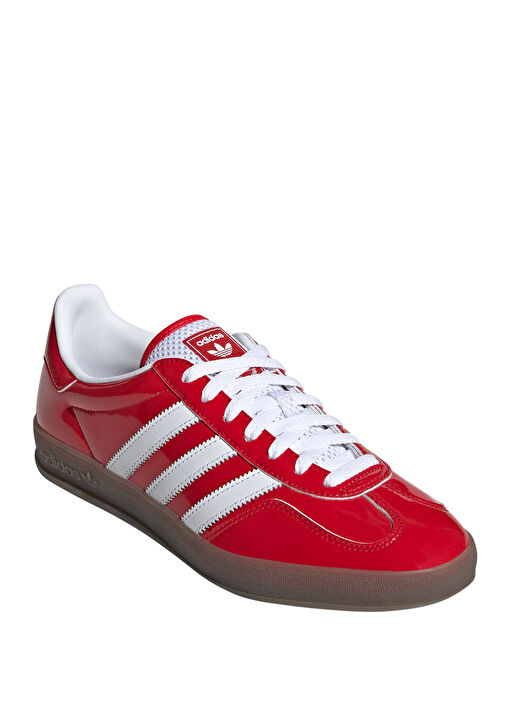 Gazelle Indoor Kırmızı Beyaz Kadın Deri Sneaker - Görsel 3