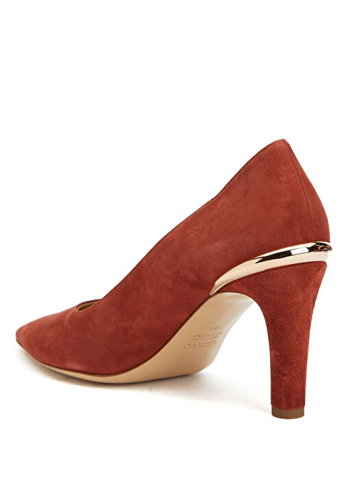 Edwina Kiremit Süet Stiletto - Görsel 4
