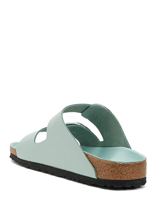 Arizona Big Buckle Su Yeşili Kadın Deri Terlik - Görsel 9