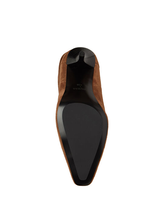 Kahverengi Kadın Süet Bot - Görsel 6