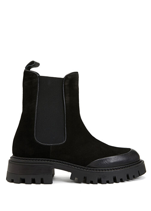 Siyah Kadın Deri Bot - Görsel 7