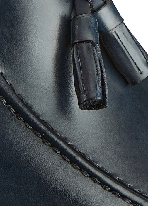 Lacivert Erkek Deri Loafer - Görsel 8