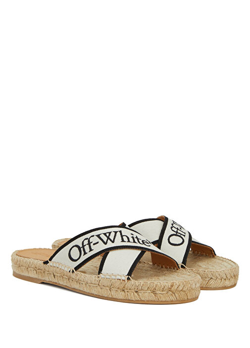 Bej Siyah Kadın Terlik - Görsel 3