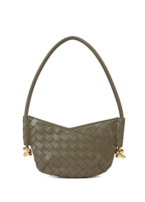 Bottega Veneta Haki Kadın Baby Solstice Haki Kadın Deri Çanta