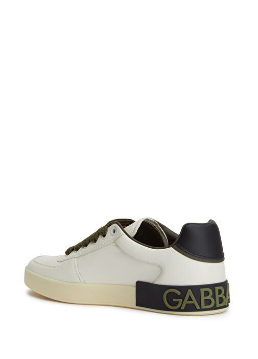 Dolce&gabbana Dolce&gabbana Portofino Haki Beyaz Erkek Deri Sneaker Beymen'de! Haki Beyaz - 4. görsel