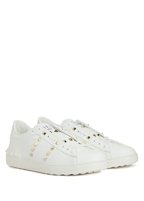 Open Beyaz Erkek Deri Sneaker - Görsel 3