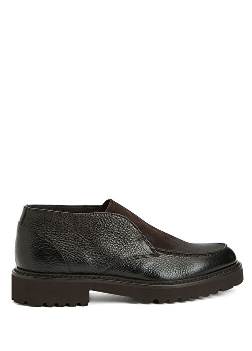 Koyu Kahverengi Erkek Deri Bot - Görsel 2