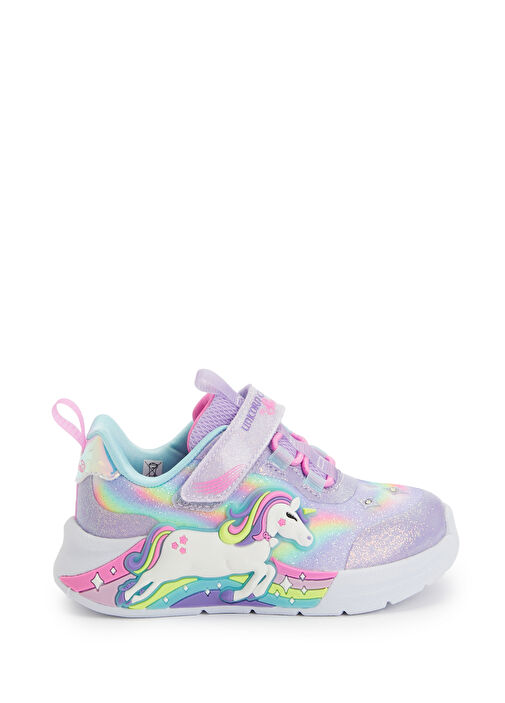 Unicorn Chaser Mor Kız Çocuk Sneaker - Görsel 7
