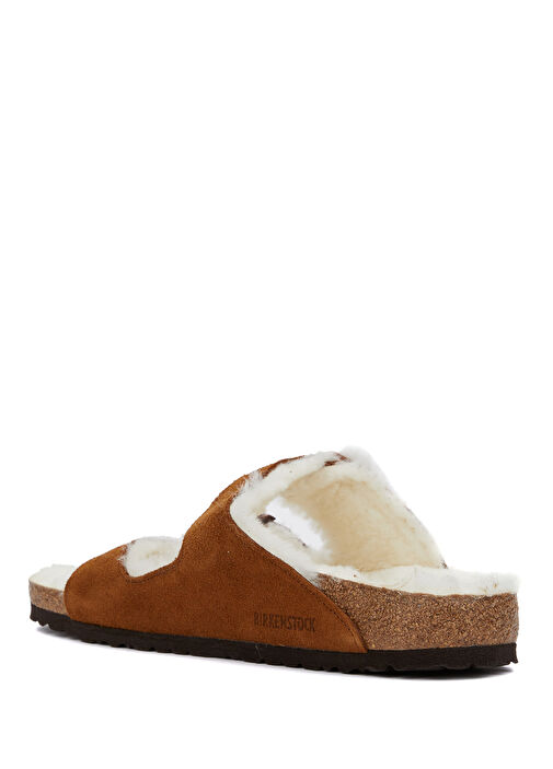 Aizona Fell Taba Shearlingli Erkek Süet Terlik - Görsel 4