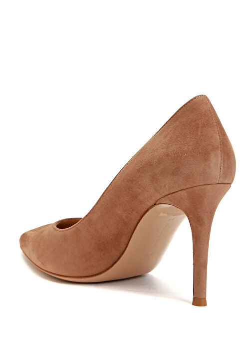 Pudra Süet Stiletto - Görsel 4