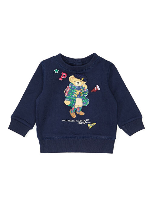 Polo Ralph Lauren Polo Bear Lacivert K z Bebek Sweatshirt Lacivert