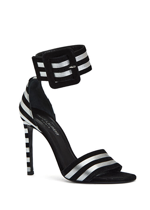 Beymen Reborn Beymen Reborn Siyah Gümüş Saint Laurent Topuklu Ayakkabı Beymen'de! Siyah Gümüş - 3. görsel