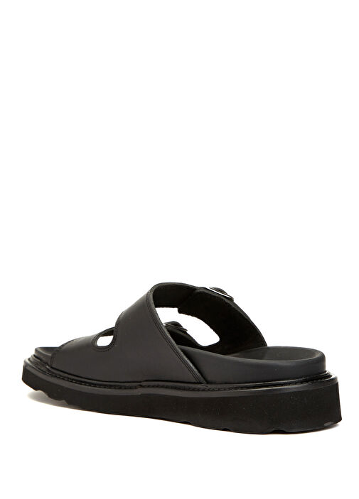 Siyah Kadın Deri Terlik - Görsel 4