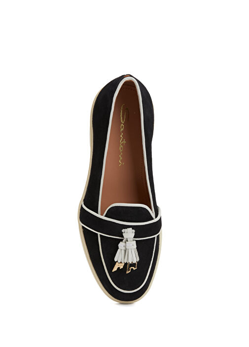 Lacivert Kadın Deri Loafer - Görsel 5