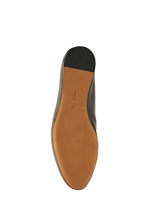 Kahverengi Kadın Deri Loafer - Görsel 6