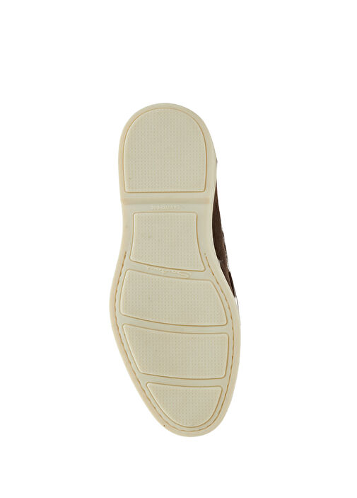 Kahverengi Kadın Deri Loafer - Görsel 5