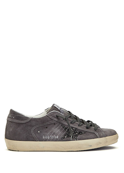 Pスタン グルグウィント SP Golden Goose Koyu Gri Kadın Super Star Koyu Gri Kadın Süet Sneaker