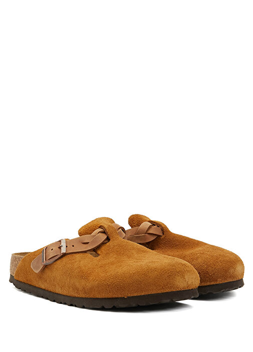 Boston VL Braided Taba Kadın Süet Terlik - Görsel 3