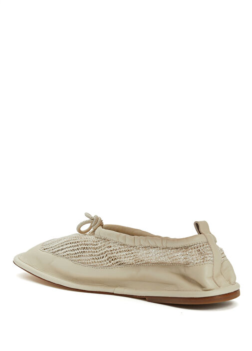 Puntera Krem Kadın Sandalet - Görsel 4