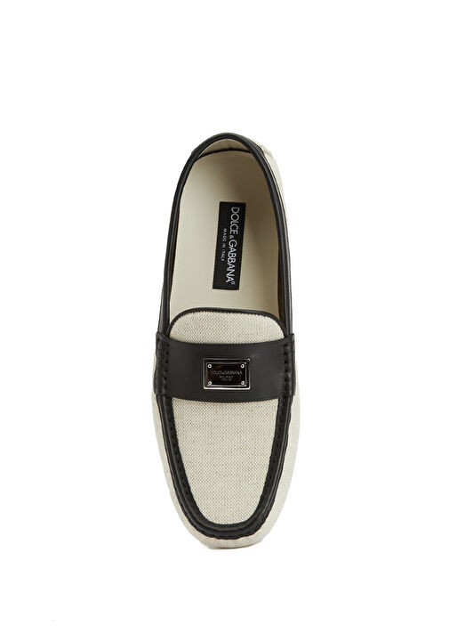 Siyah Beyaz Erkek Loafer - Görsel 5