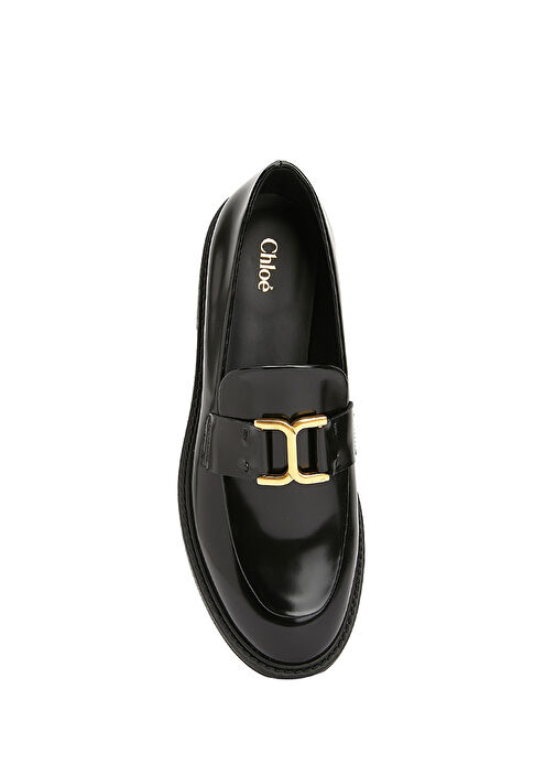 Marcie Siyah Kadın Deri Loafer - Görsel 5