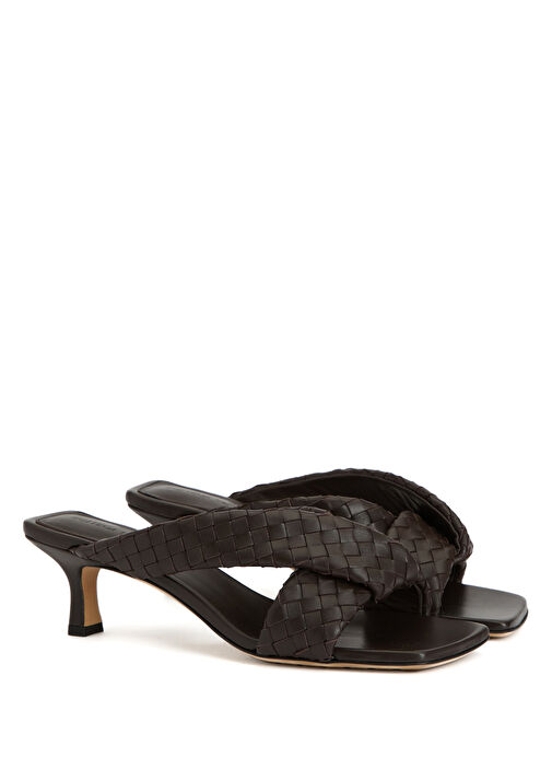 Riva Kahverengi Kadın Deri Terlik - Görsel 3