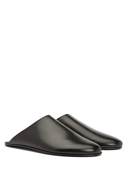 Siyah Kadın Deri Terlik - Görsel 3