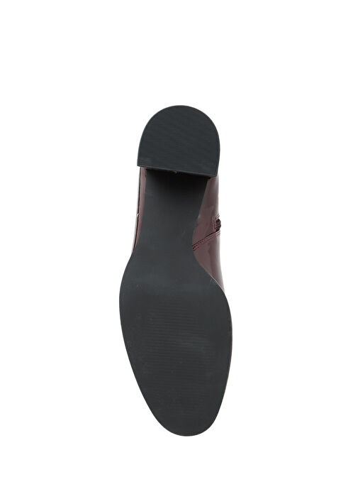 Bordo Kadın Parlak Bot - Görsel 6