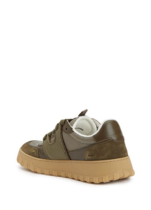 A Walk Koyu Yeşil Erkek Deri Sneaker - Görsel 4