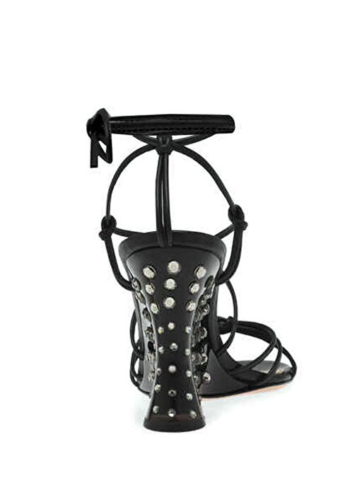 Nebula Siyah Kadın Deri Sandalet - Görsel 5