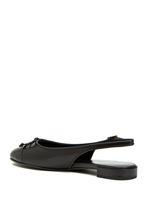 Siyah Kadın Deri Babet - Görsel 4