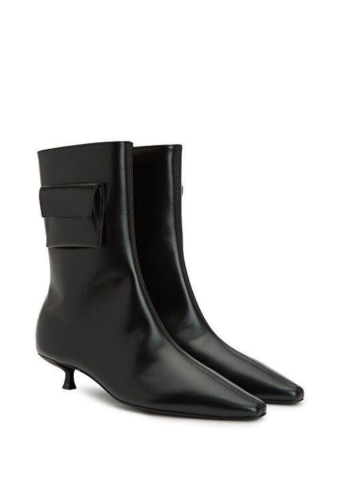 Siyah Kadın Deri Bot - Görsel 3