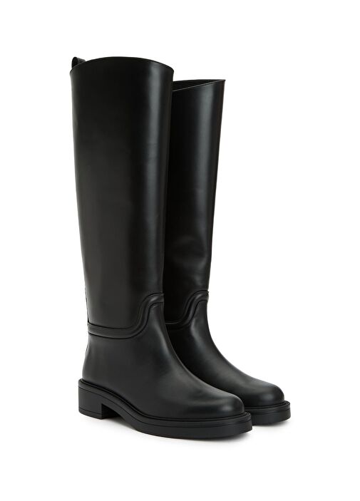 Siyah Kadın Deri Çizme - Görsel 3