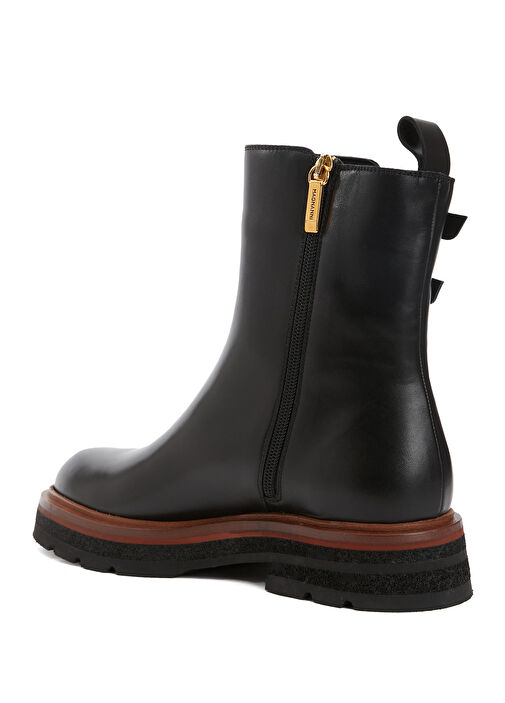 Siyah Kadın Deri Bot - Görsel 4