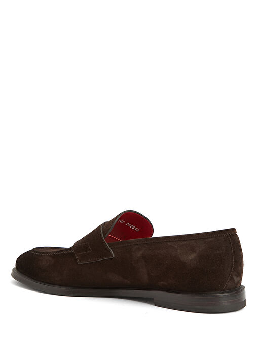 Koyu Kahverengi Erkek Süet Loafer - Görsel 4