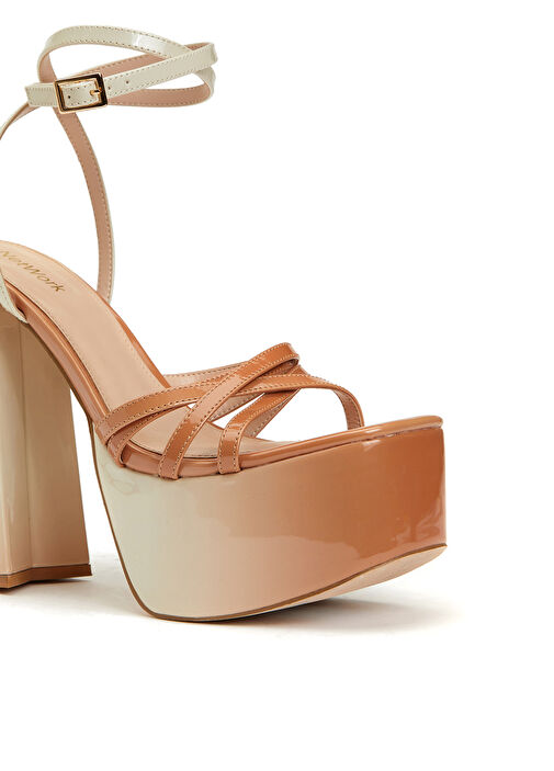 Krem Kadın Deri Sandalet - Görsel 7